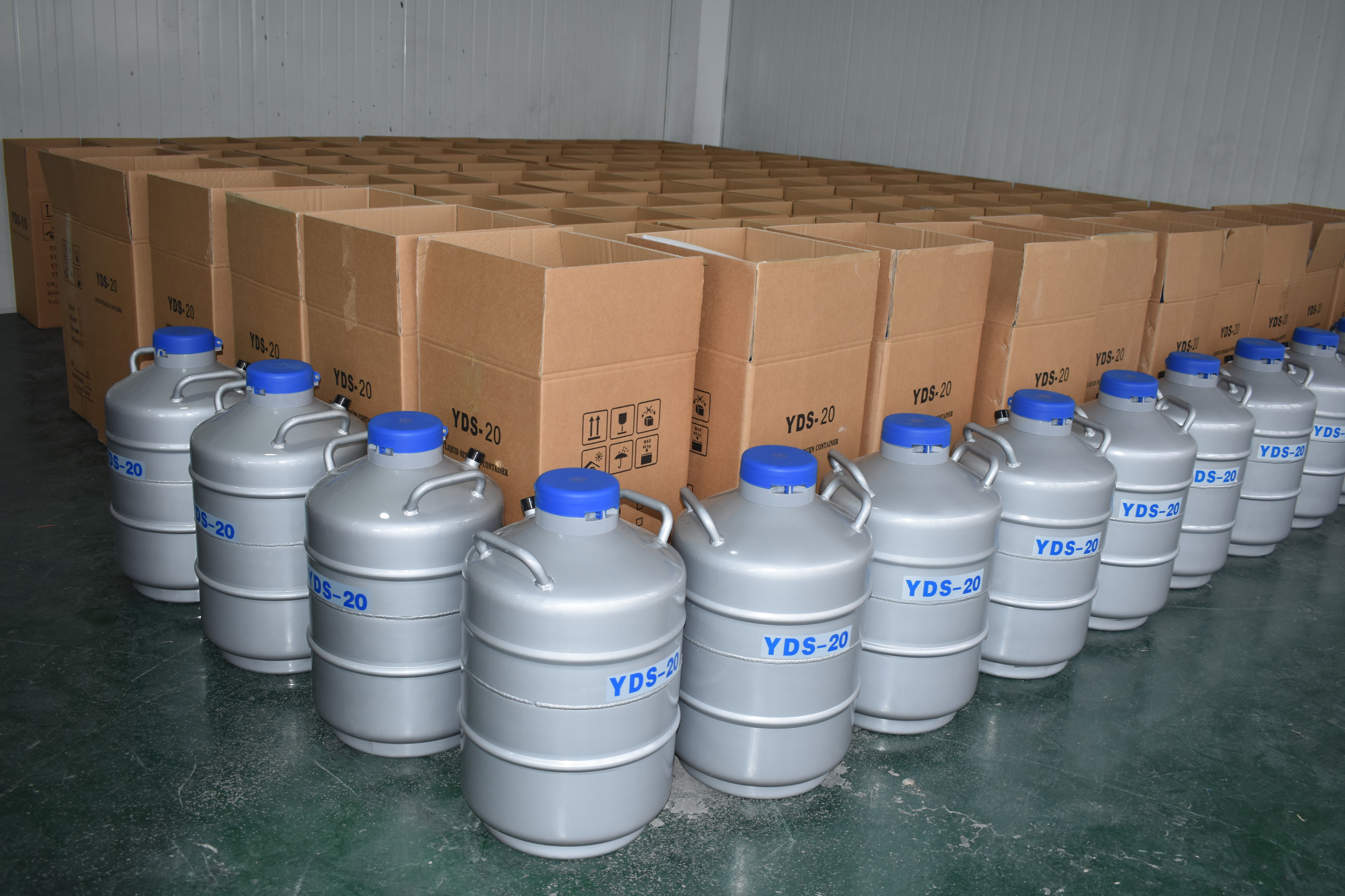 YDS-20 liquid nitrogen tank with canisters for cryogenic storage biological materials